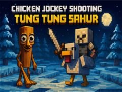 Chicken Jockey Shooting Tung Tung Sahur - free game