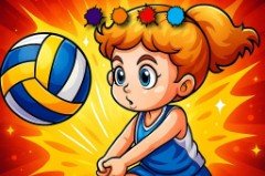 Volleyball Fun Coloring - crazygames,crazy games,free games,h5 game, free play,free crazy games